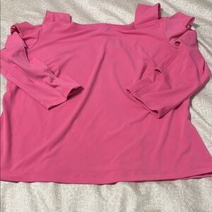 Joseph Ribkoff Pink Women's Cold Shoulder Top